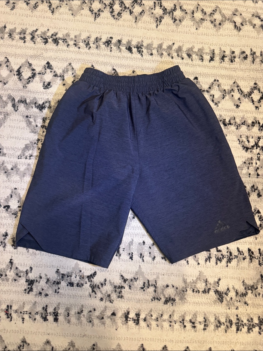 adidas Men’s Small - Dark Blue Athletic Shorts with Subtle Logo